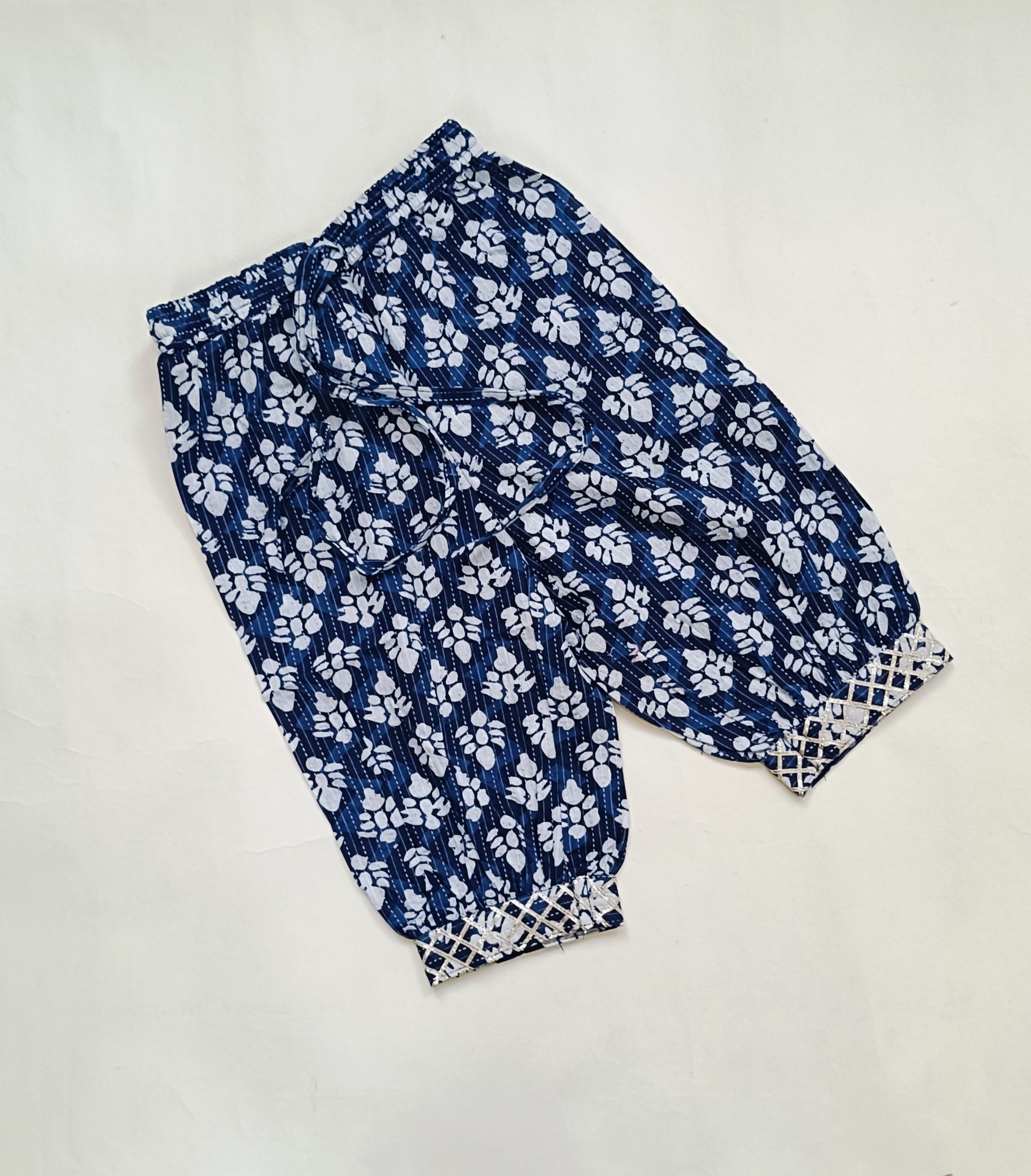 Dhoti Set for Girls | Indigo Floral