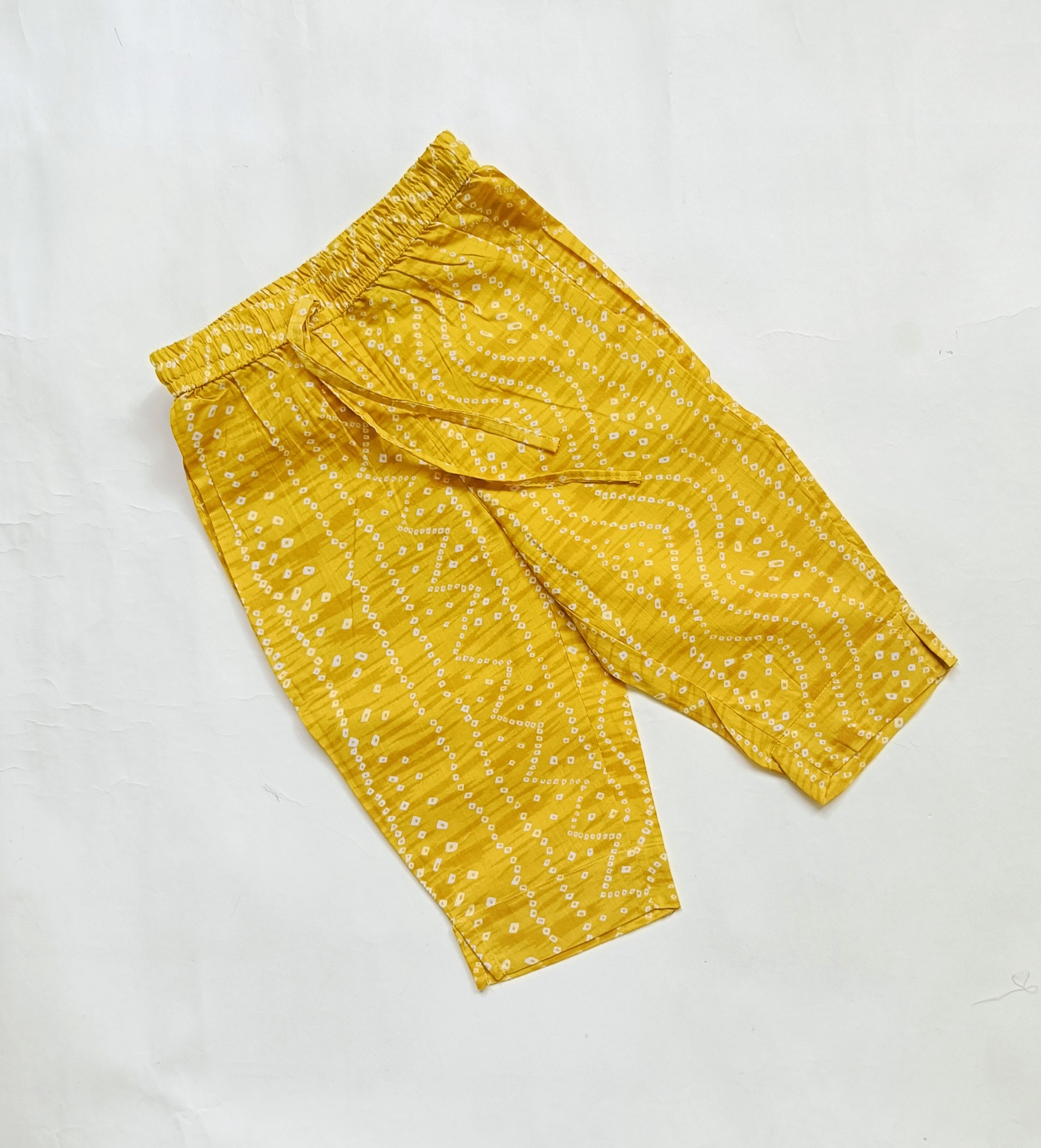 Kurta Set for Girls | Mustard | Bandhani