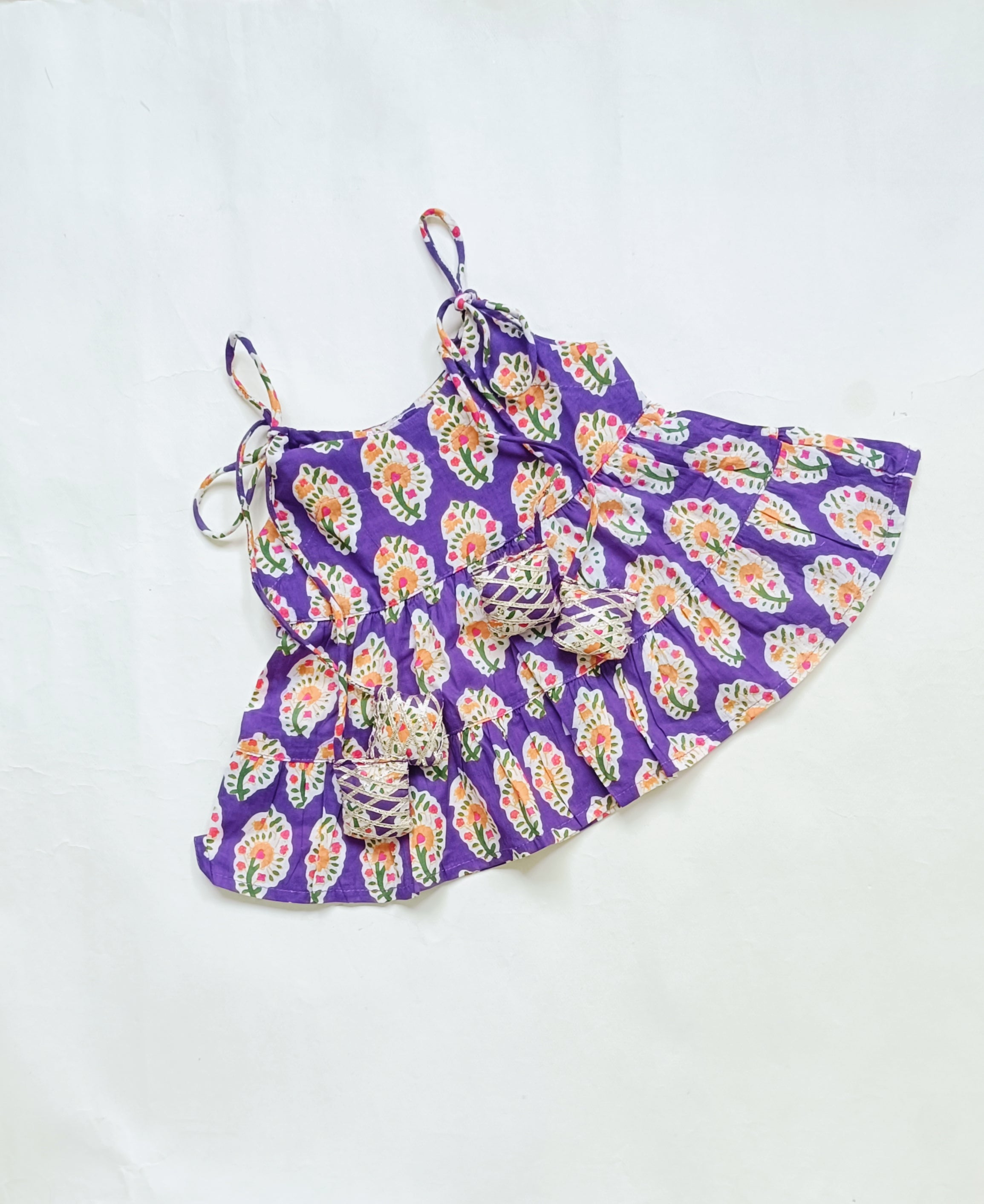 Sharara Set for Girls | Purple Floral
