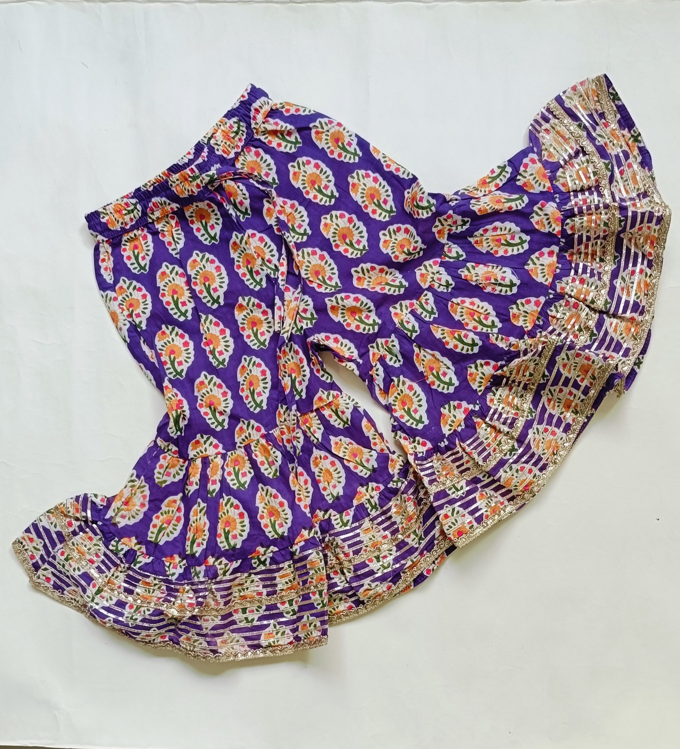 Sharara Set for Girls | Purple Floral