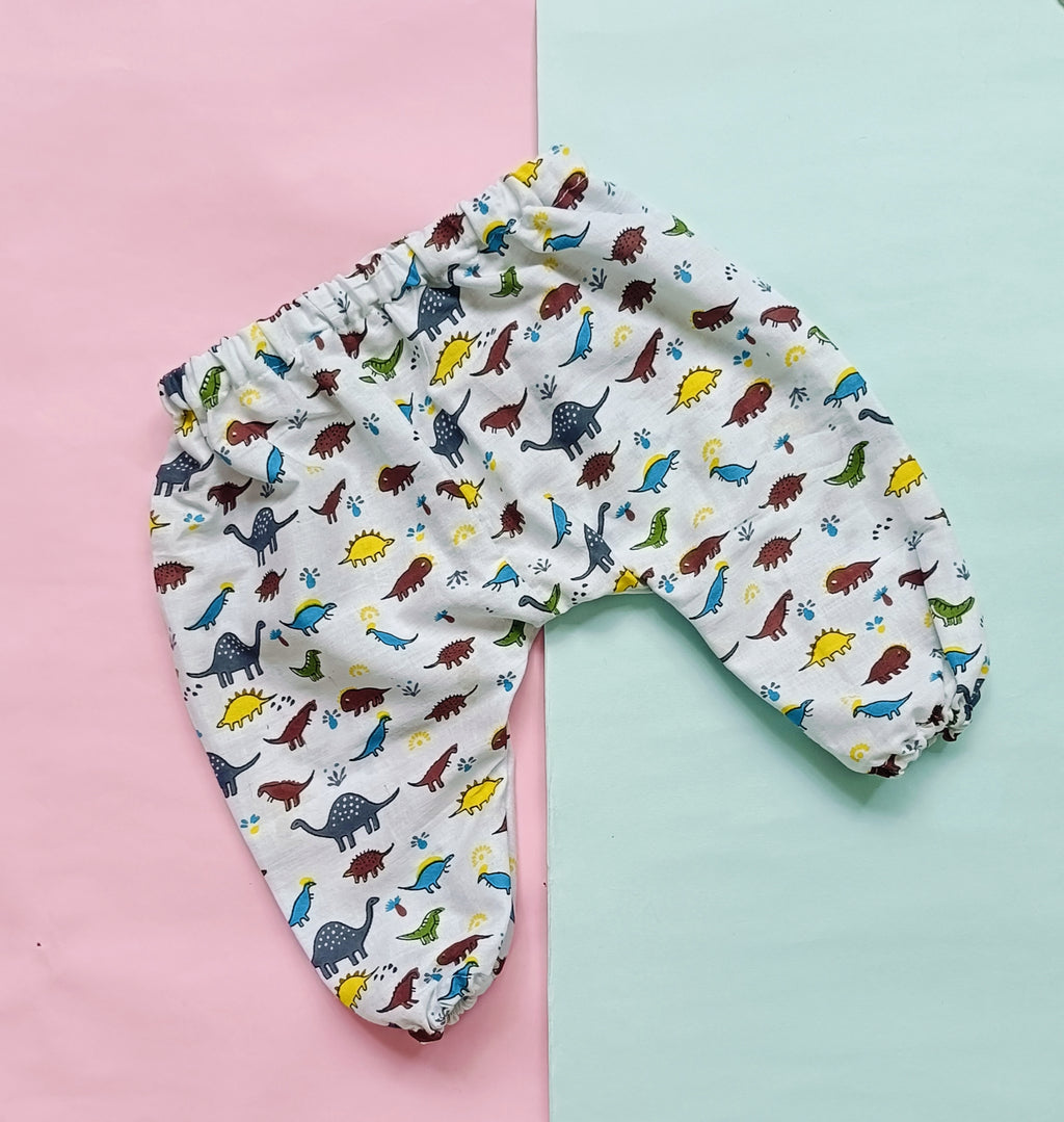 Cotton Night Suits for Babies | Multi Dinosaur