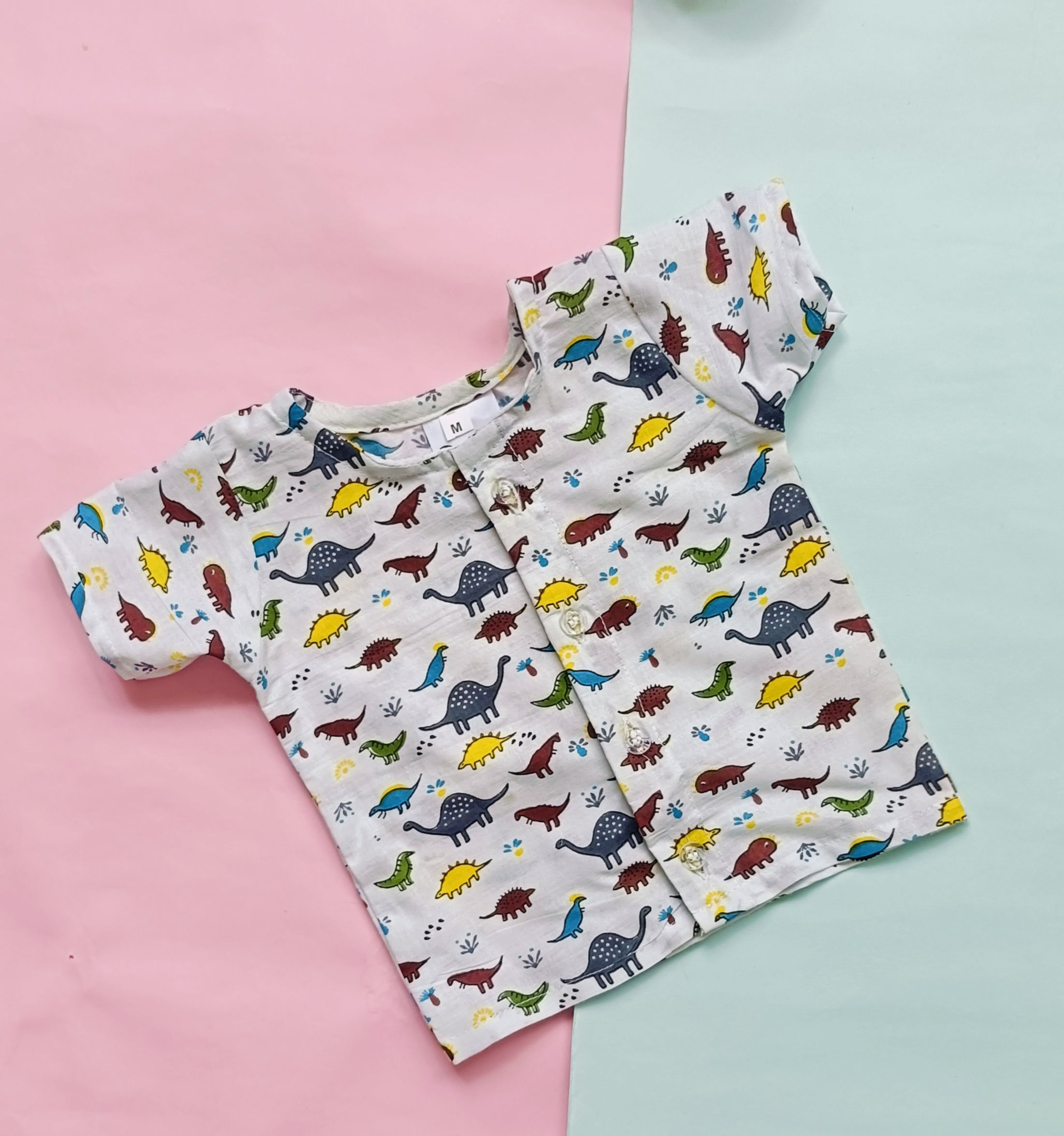 Cotton Night Suits for Babies | Multi Dinosaur