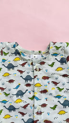Cotton Night Suits for Babies | Multi Dinosaur