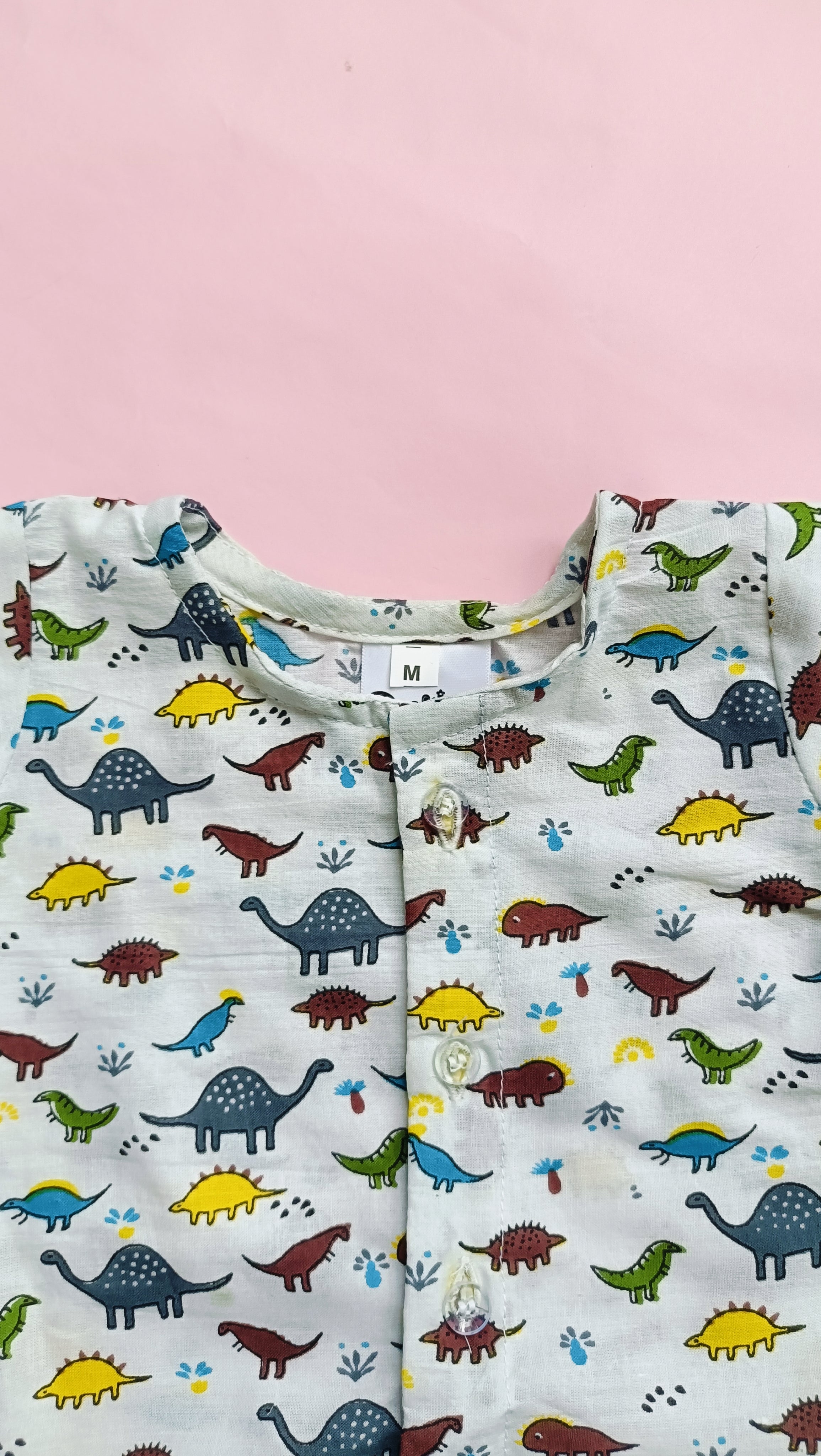 Cotton Night Suits for Babies | Multi Dinosaur
