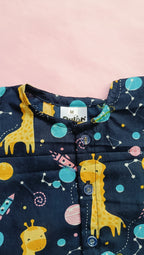 Cotton Night Suits for Babies | Blue Giraffe