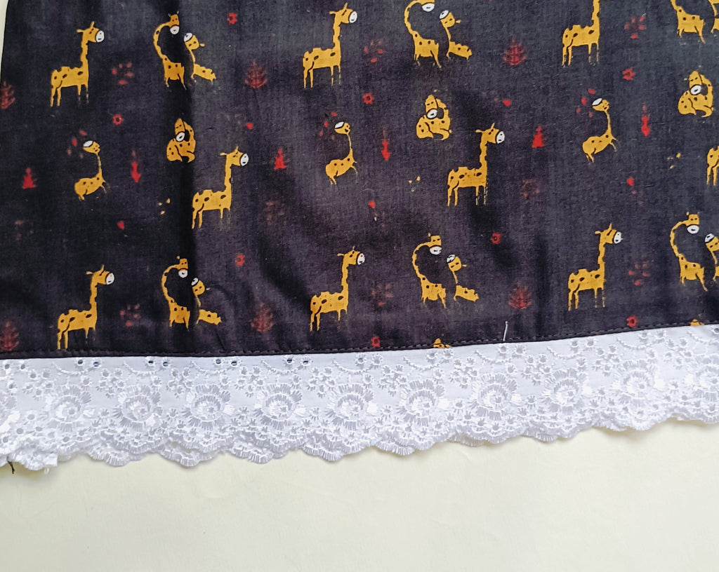 co ord set for Girls | Giraffe | Black
