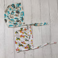 Cotton Bonnet Cap | Owl, Scooter| Pack of 2