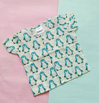Cotton Front Open Jhabla | Sheep, Elephant, Penguine| Pack of 3