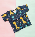 Cotton Front Open Jhabla | Dino,Cat, Giraffee | Pack of 3