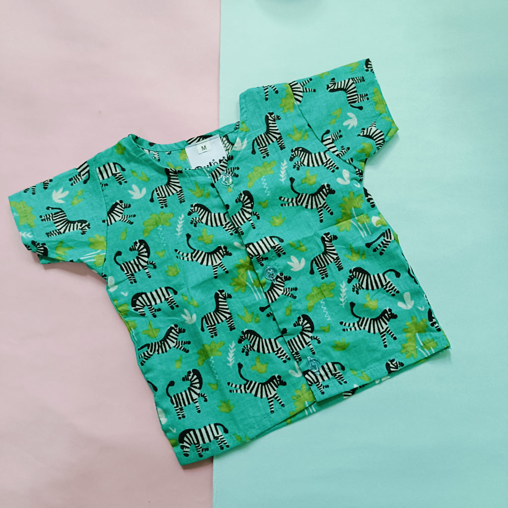 Cotton Front Open Jhabla | Giraffe, Dino, Panda | Pack of 3