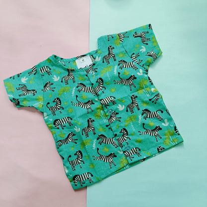 Cotton Front Open Jhabla | Giraffe, Dino, Panda | Pack of 3