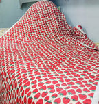 Jaipur Cotton Blanket | Red Strawberry