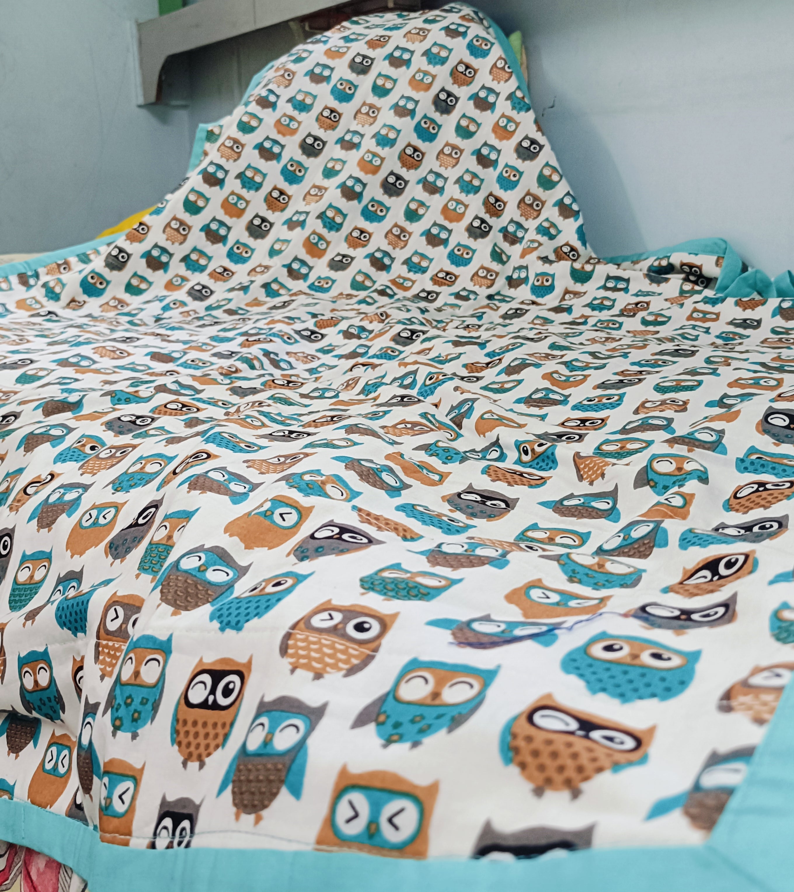Jaipur Cotton Blanket | Mint Owl