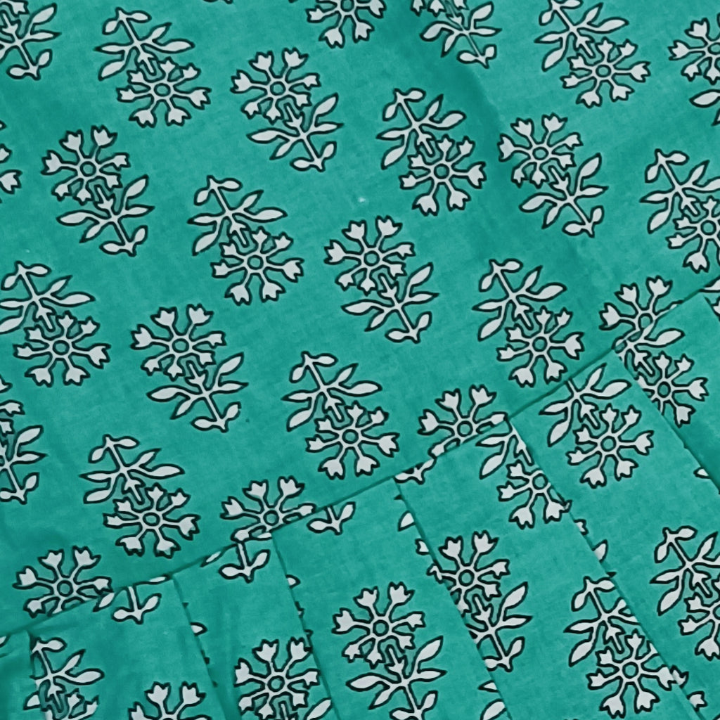 Kurta Set for Girls | Floral | Green