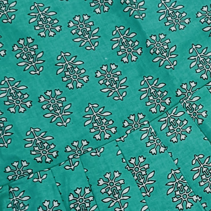 Kurta Set for Girls | Floral | Green