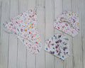 Double Layer Cotton Nappy| Pink Food,Orange Food, Blue Cycle