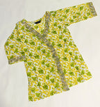 Kurta Set for Girls | Pista Floral With dupatta