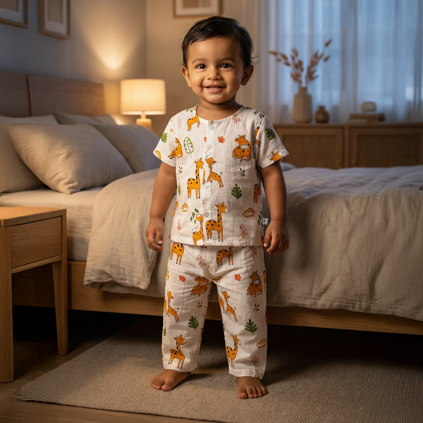 Cotton Night Suits for Kids |  Big Giraffe