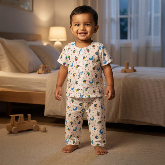 Cotton Night Suits for Kids |  Blue Moon