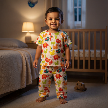 Cotton Night Suits for Kids |  MultiBird