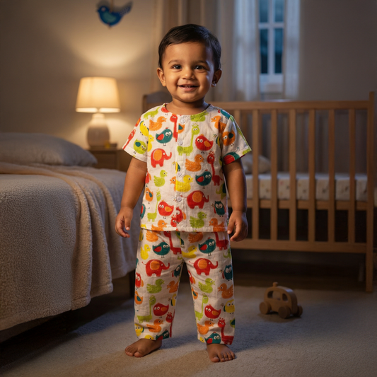 Cotton Night Suits for Kids |  MultiBird