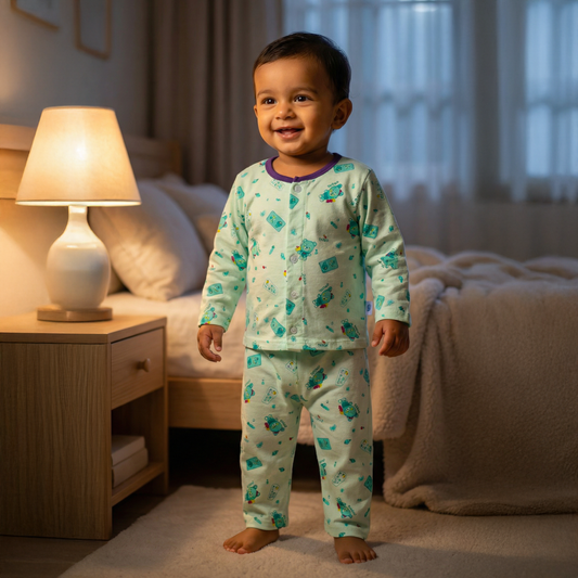 Flannel Night Suits for Kids | Pista Rabbit