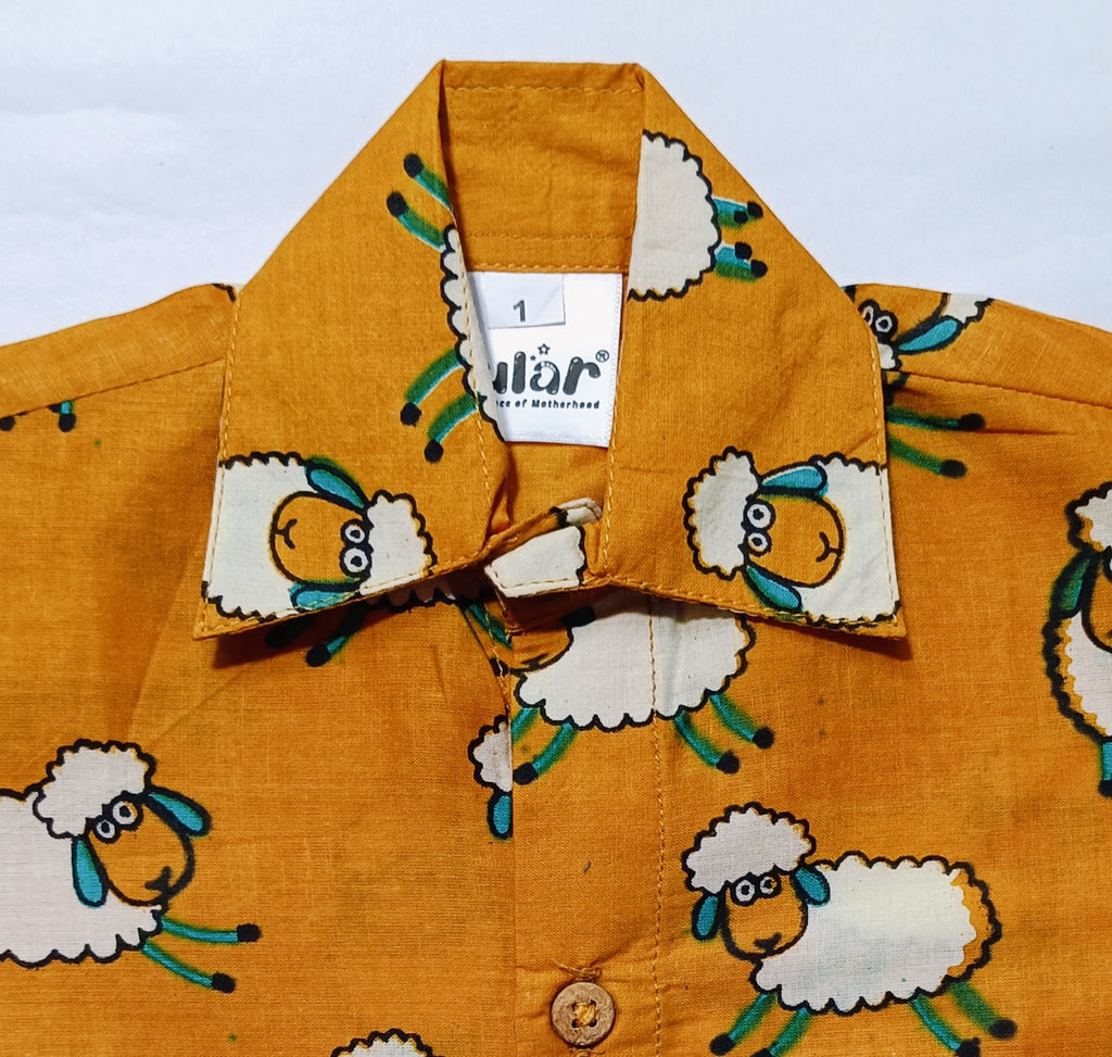 Cotton Shirt | Sheep Orange