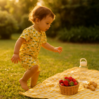 co ord set for kids | Yellow | Strawberry