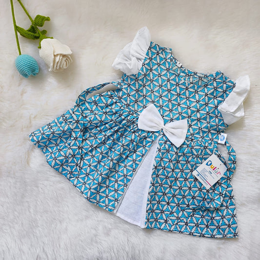 Cotton Frock - Sky Blue