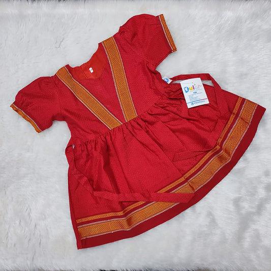 Khan Frock - Red
