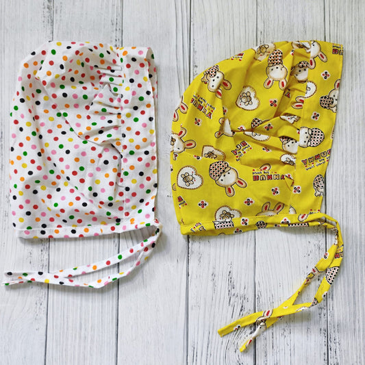 Cotton Bonnet Cap (Pack of 2 )