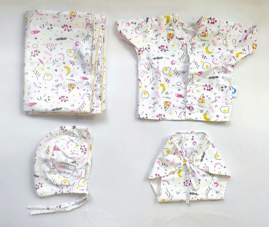 Cotton Gift Set  - Pink Food