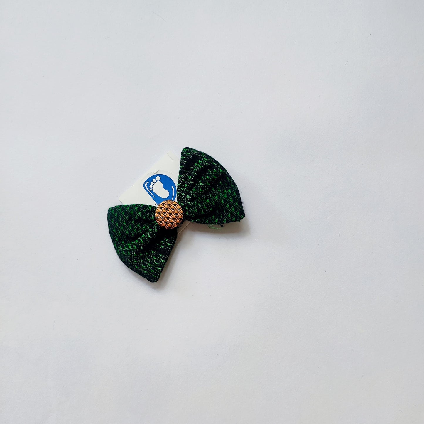 Khan Bow Hair Clip-  Green