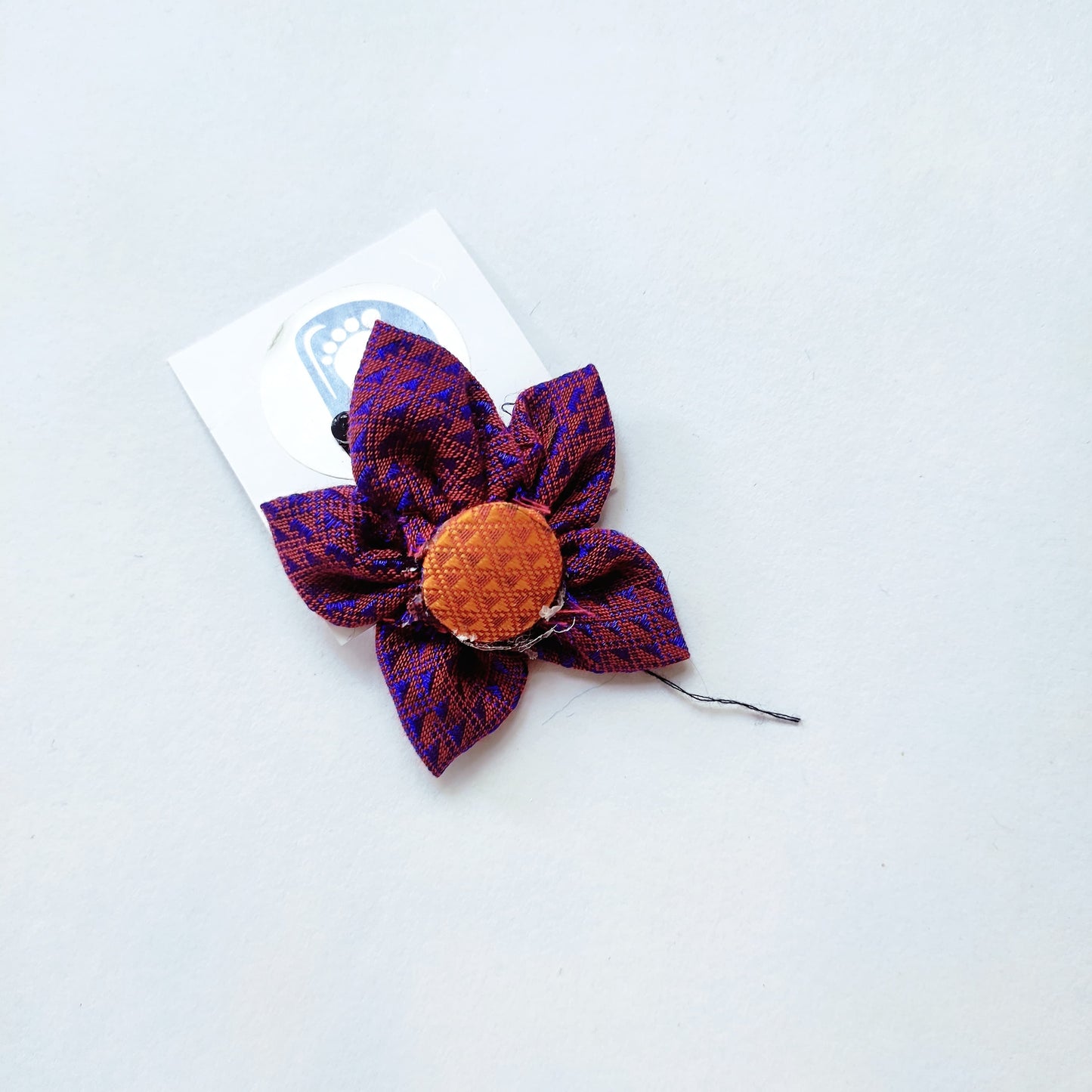 Khan Flower Hair Clip- Purple