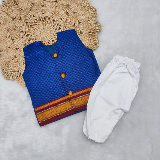 Khan Shirt & Pyjama Set - Blue