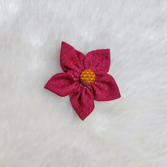 Khan Flower Hair Clip- Pink