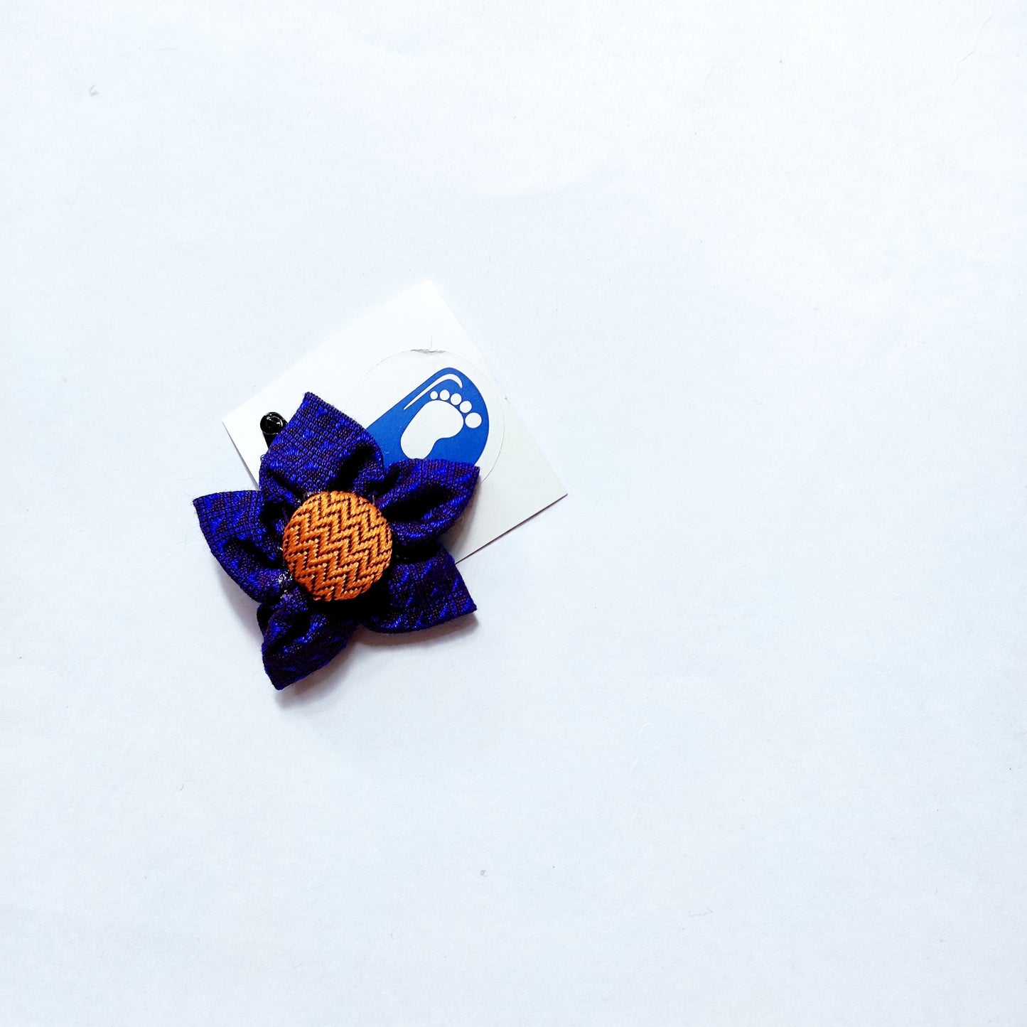 Khan Flower Hair Clip- Violet