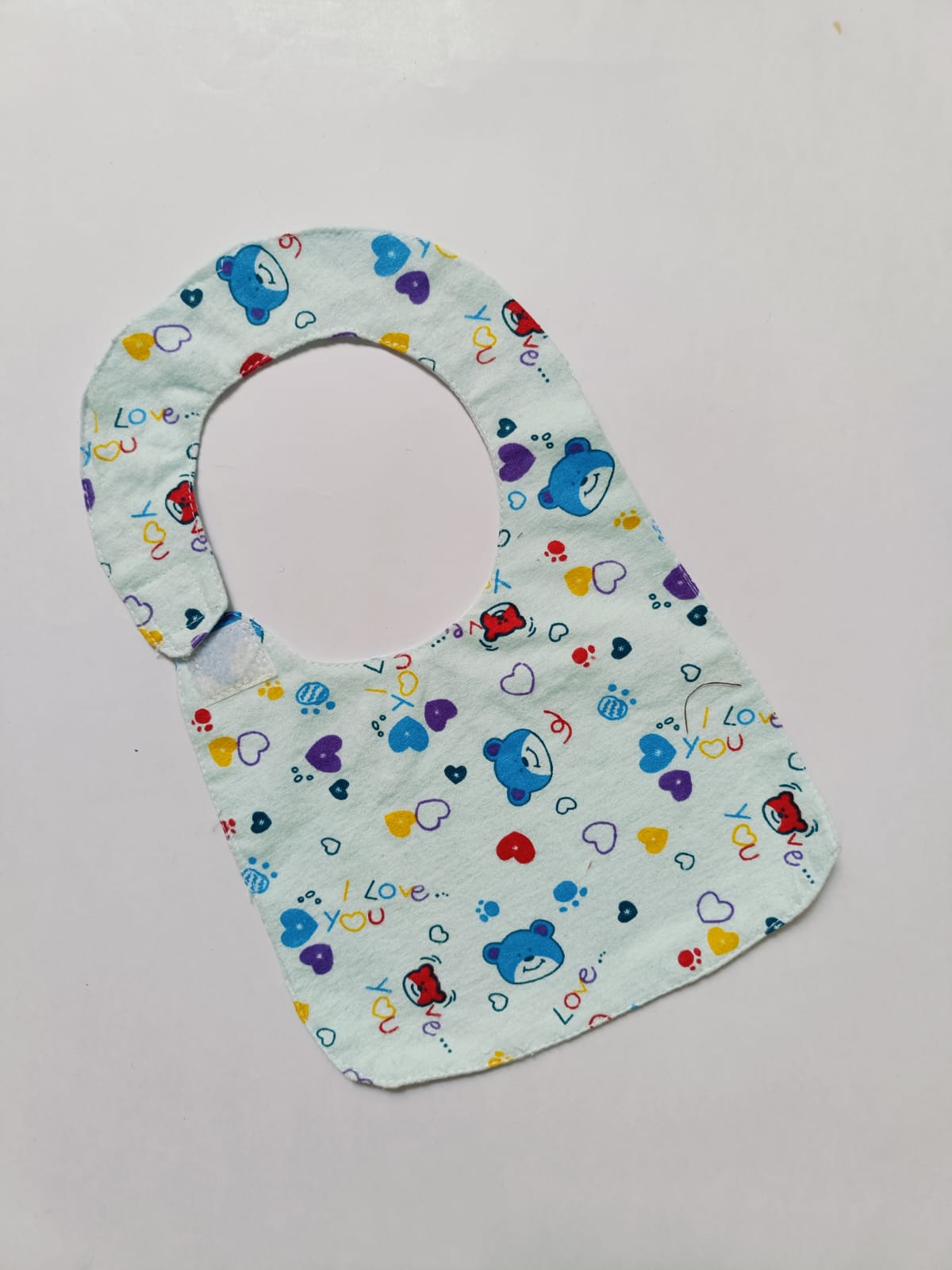 Bibs - blue teddy