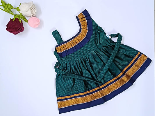 Khan Frock - Peacock Green