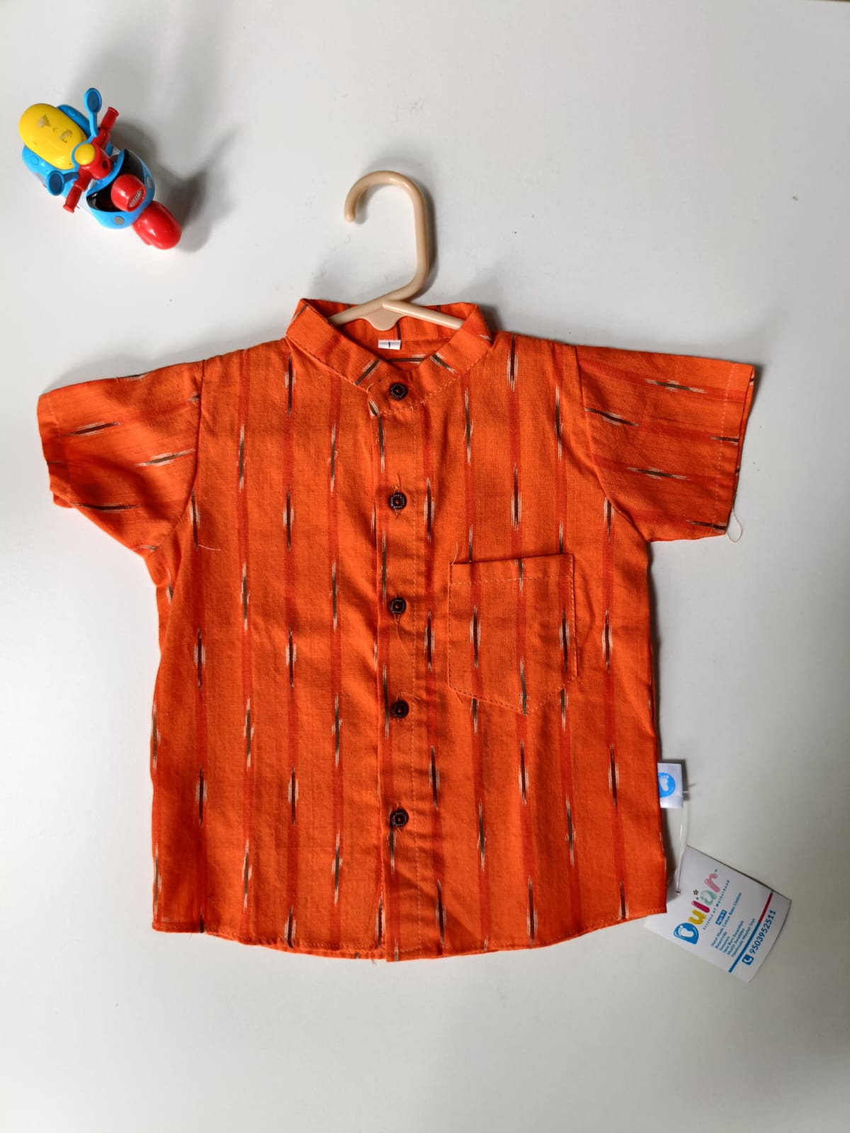 Cotton Shirt - Orange