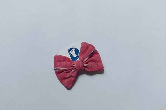 Ikkat Hair Clip- Pink