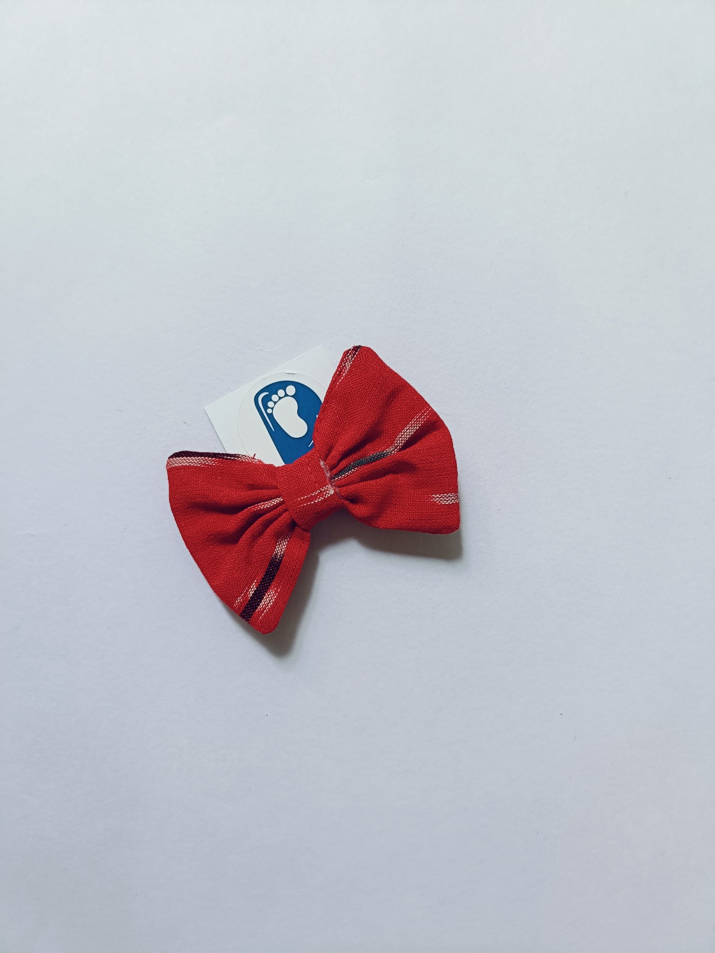 Ikkat Hair Clip- Red