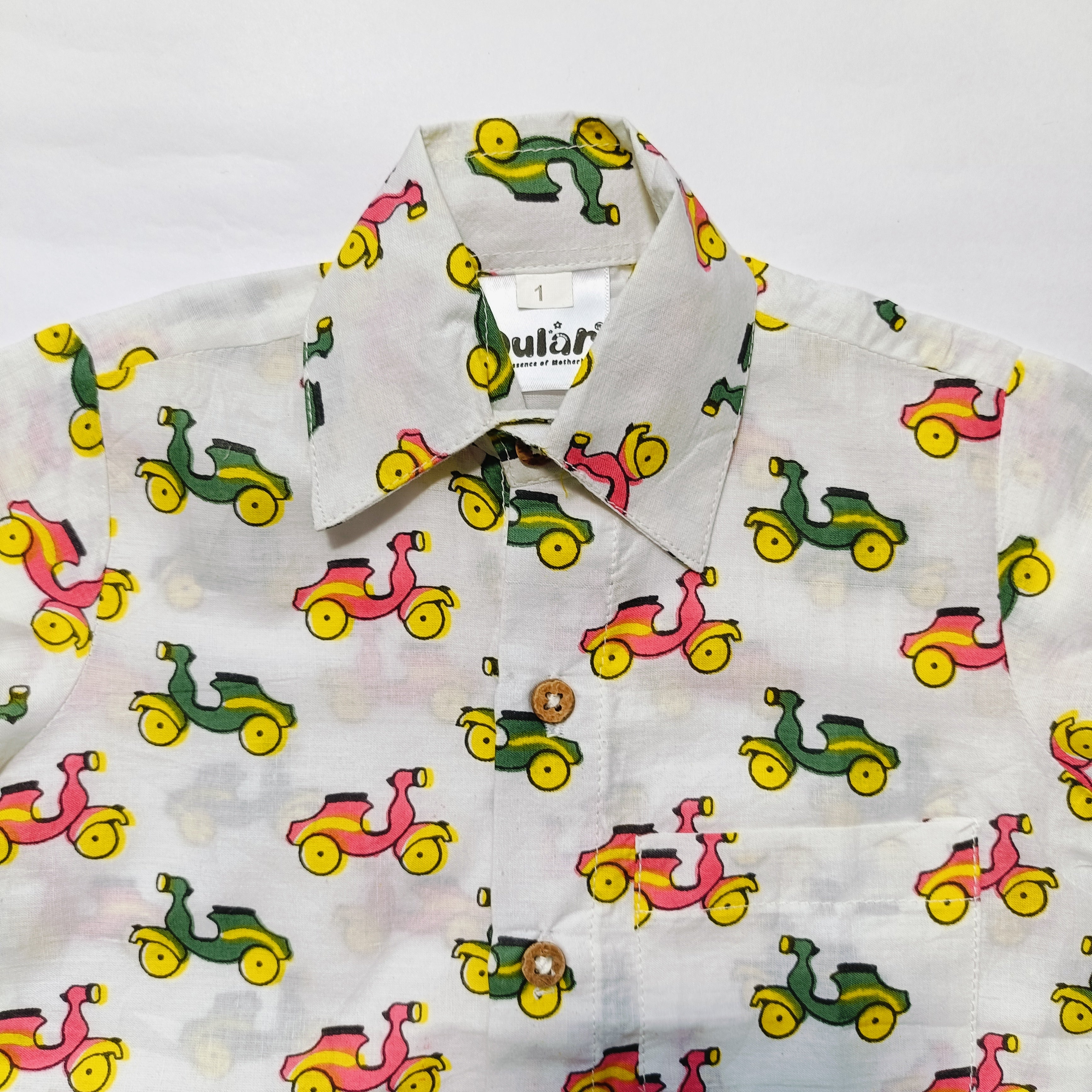 Cotton Shirt | Scooter Pink