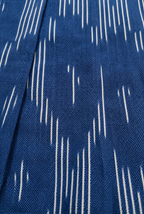 Handloom Ikkat Baby Girl Frock | Navy Blue