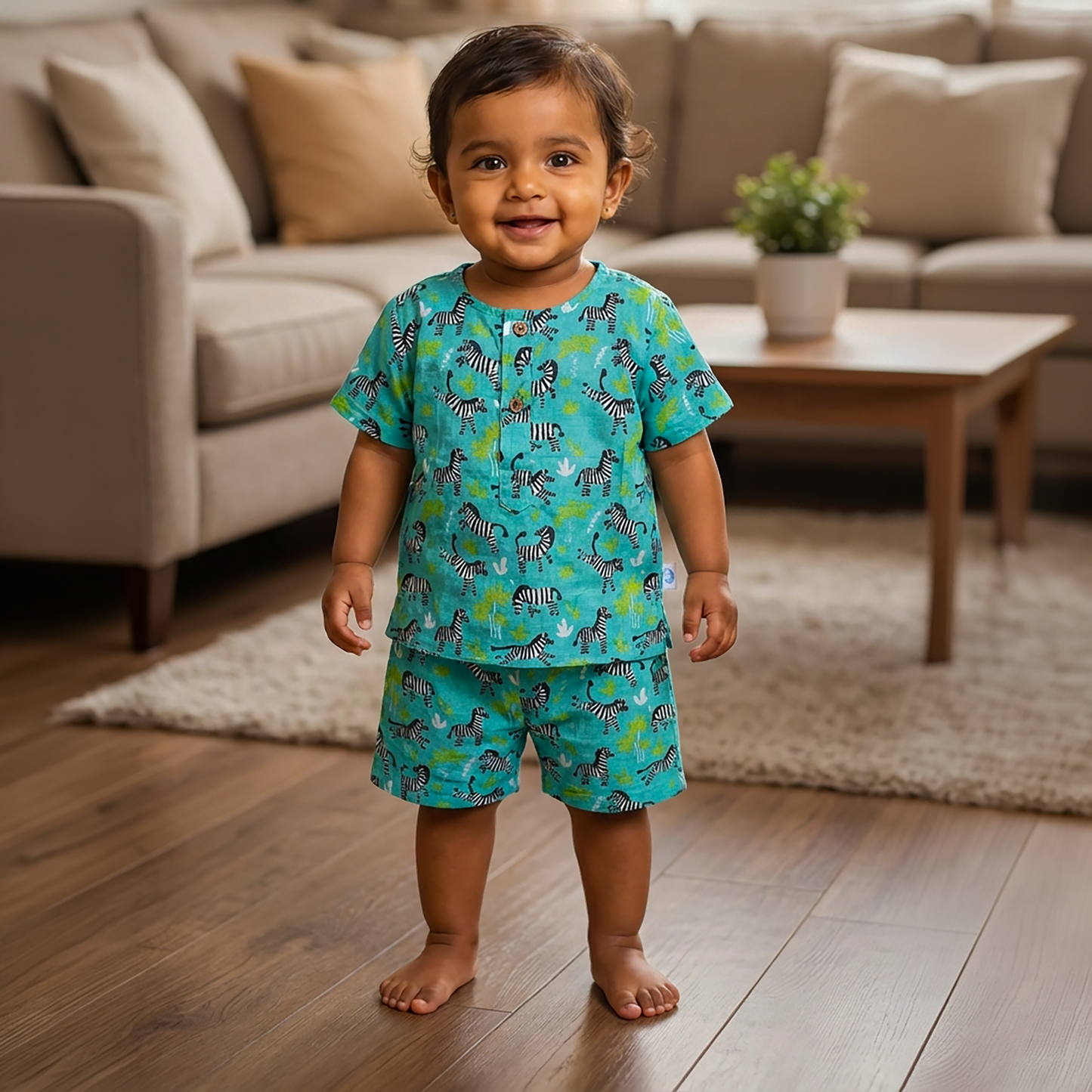 co ord set for kids | Zebra | Mint