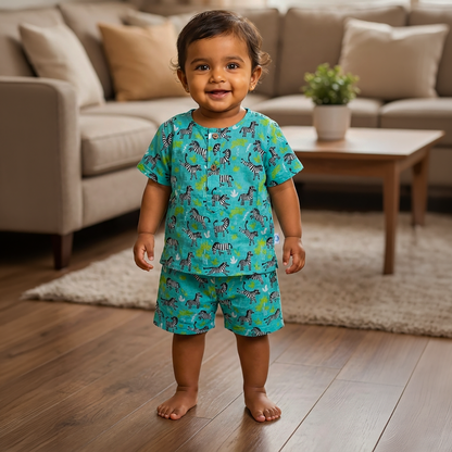 co ord set for kids | Zebra | Mint