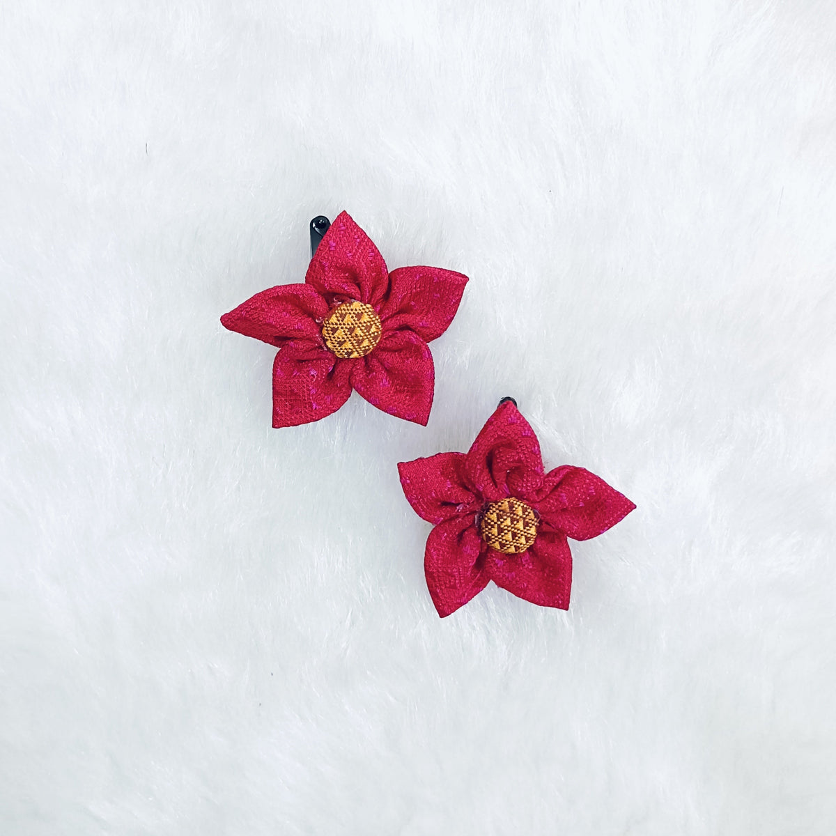 Khan Flower Hair Clip- Pink