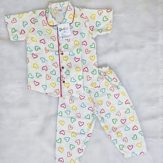 Night Suit, Pure Cotton, Printed, Pattern, Nightwear, Sleepwear, Unisex, Bous Clothing, Girls Clothing, Newborn Clothing, Toddler Clothing, Comfortable Clothing, Full Sleeve, Half-Sleeve, Shirt, Pyjama, Pant, Front Button, 0-6 months kid clothes, 6-12 month kid clothes, 1-2 year kid clothes, 2-3 year kid clothes, 3-4 year kid clothes, 4-5 year kid clothes, Daily wear, Everyday Essential, Made in India