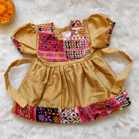Festive Frock, Pure Cotton, Pattern, Designs, Colors, Traditional Wear, Girls Clothing, Newborn Clothing, Festive Clothing, Traditional Clothing, Wedding Clothing, Comfortable Clothing, 0-6 months kid clothes, 6-12 months kid clothes, Soft Clothing, Kid-Friendly Clothing, Cut Sleeves, Puffy Sleeves, Occasional Clothing, Made in India