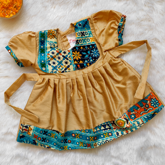 Festive Frock, Pure Cotton, Pattern, Designs, Colors, Traditional Wear, Girls Clothing, Newborn Clothing, Festive Clothing, Traditional Clothing, Wedding Clothing, Comfortable Clothing, 0-6 months kid clothes, 6-12 months kid clothes, Soft Clothing, Kid-Friendly Clothing, Cut Sleeves, Puffy Sleeves, Occasional Clothing, Made in India
